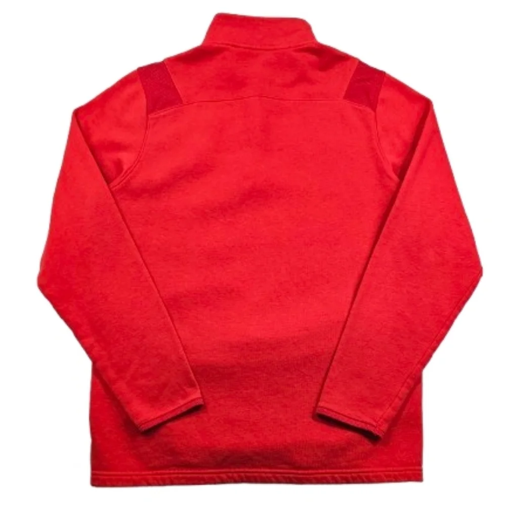 Under Armour Loose Coldgear Wisconsin Badgers Golf 1/4 Zip Kangaroo Pocket Small